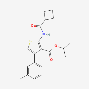 isopropyl 2-[(cyclobutylcarbonyl)amino]-4-(3-methylphenyl)-3-thiophenecarboxylate