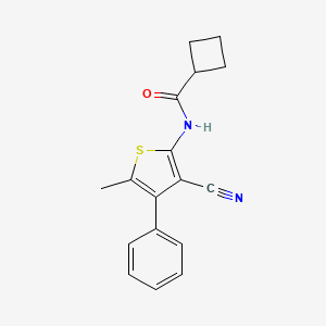 N-(3-cyano-5-methyl-4-phenyl-2-thienyl)cyclobutanecarboxamide