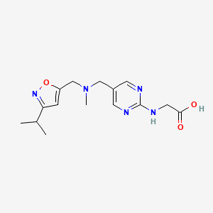 [(5-{[[(3-isopropylisoxazol-5-yl)methyl](methyl)amino]methyl}pyrimidin-2-yl)amino]acetic acid