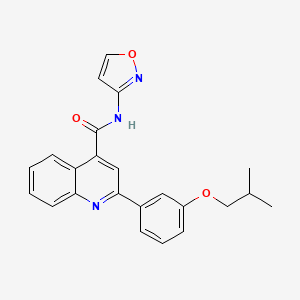 2-(3-isobutoxyphenyl)-N-3-isoxazolyl-4-quinolinecarboxamide