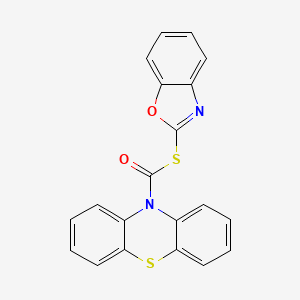 S-1,3-benzoxazol-2-yl 10H-phenothiazine-10-carbothioate