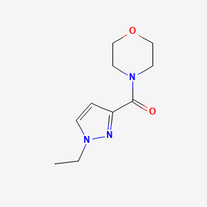 molecular formula C10H15N3O2 B3482862 4-[(1-ethyl-1H-pyrazol-3-yl)carbonyl]morpholine 