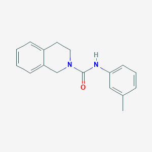 molecular formula C17H18N2O B3482875 N-(3-methylphenyl)-3,4-dihydro-2(1H)-isoquinolinecarboxamide 