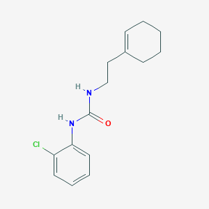 molecular formula C15H19ClN2O B3482882 N-(2-chlorophenyl)-N'-[2-(1-cyclohexen-1-yl)ethyl]urea 