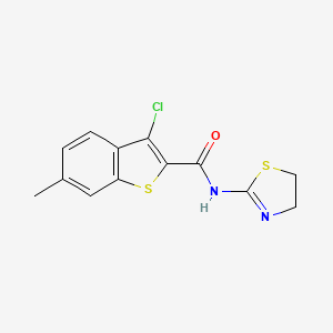 3-chloro-N-(4,5-dihydro-1,3-thiazol-2-yl)-6-methyl-1-benzothiophene-2-carboxamide