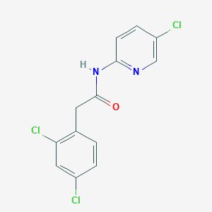 molecular formula C13H9Cl3N2O B3482972 N-(5-chloro-2-pyridinyl)-2-(2,4-dichlorophenyl)acetamide 