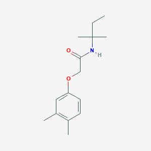 molecular formula C15H23NO2 B3482979 2-(3,4-dimethylphenoxy)-N-(1,1-dimethylpropyl)acetamide 