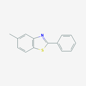 molecular formula C14H11NS B034830 5-Methyl-2-phenyl-1,3-benzothiazole CAS No. 107611-15-4