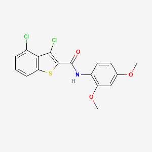 molecular formula C17H13Cl2NO3S B3483032 3,4-dichloro-N-(2,4-dimethoxyphenyl)-1-benzothiophene-2-carboxamide 