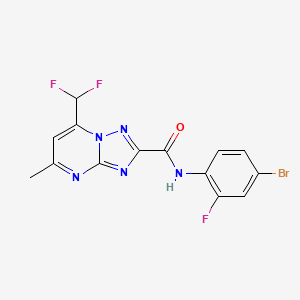 N-(4-bromo-2-fluorophenyl)-7-(difluoromethyl)-5-methyl[1,2,4]triazolo[1,5-a]pyrimidine-2-carboxamide