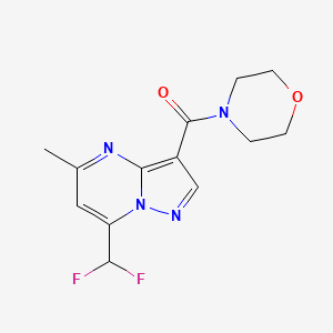 molecular formula C13H14F2N4O2 B3483083 7-(difluoromethyl)-5-methyl-3-(4-morpholinylcarbonyl)pyrazolo[1,5-a]pyrimidine 