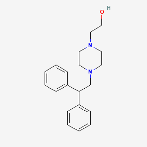 molecular formula C20H26N2O B3483112 2-[4-(2,2-diphenylethyl)-1-piperazinyl]ethanol 
