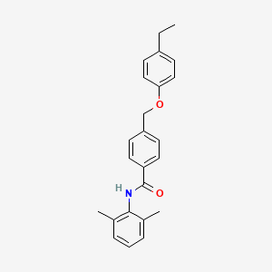 molecular formula C24H25NO2 B3483123 N-(2,6-dimethylphenyl)-4-[(4-ethylphenoxy)methyl]benzamide 