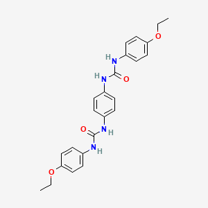 molecular formula C24H26N4O4 B3483132 N',N'''-1,4-phenylenebis[N-(4-ethoxyphenyl)urea] 