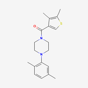 molecular formula C19H24N2OS B3483143 1-(2,5-dimethylphenyl)-4-[(4,5-dimethyl-3-thienyl)carbonyl]piperazine 