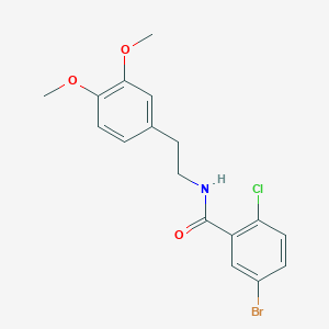 molecular formula C17H17BrClNO3 B3483181 5-bromo-2-chloro-N-[2-(3,4-dimethoxyphenyl)ethyl]benzamide 