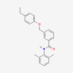 molecular formula C24H25NO2 B3483191 N-(2,6-dimethylphenyl)-3-[(4-ethylphenoxy)methyl]benzamide 