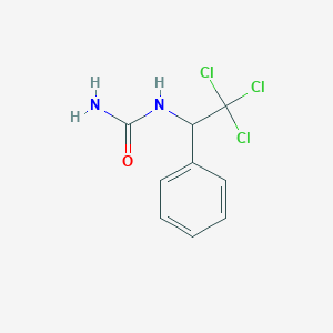 molecular formula C9H9Cl3N2O B3483207 N-(2,2,2-trichloro-1-phenylethyl)urea 