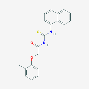 molecular formula C20H18N2O2S B3483285 2-(2-methylphenoxy)-N-[(1-naphthylamino)carbonothioyl]acetamide 