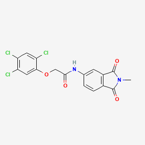 molecular formula C17H11Cl3N2O4 B3483311 N-(2-methyl-1,3-dioxo-2,3-dihydro-1H-isoindol-5-yl)-2-(2,4,5-trichlorophenoxy)acetamide 