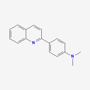 molecular formula C17H16N2 B3483344 N,N-dimethyl-4-(2-quinolinyl)aniline CAS No. 16032-41-0