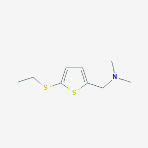 molecular formula C9H15NS2 B3483394 1-[5-(ethylthio)-2-thienyl]-N,N-dimethylmethanamine 
