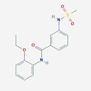 molecular formula C16H18N2O4S B3483398 N-(2-ethoxyphenyl)-3-[(methylsulfonyl)amino]benzamide 