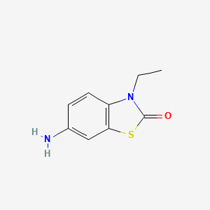 molecular formula C9H10N2OS B3483418 6-amino-3-ethyl-1,3-benzothiazol-2(3H)-one 