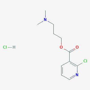 molecular formula C11H16Cl2N2O2 B3483501 3-(dimethylamino)propyl 2-chloronicotinate hydrochloride CAS No. 62636-42-4