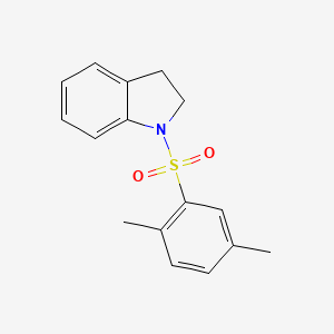 molecular formula C16H17NO2S B3483525 1-[(2,5-dimethylphenyl)sulfonyl]indoline 