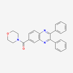 molecular formula C25H21N3O2 B3483542 6-(4-morpholinylcarbonyl)-2,3-diphenylquinoxaline 