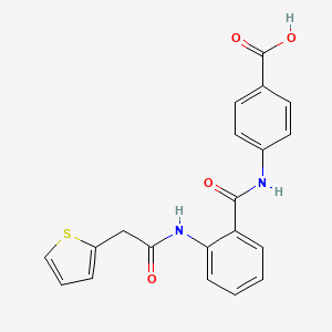 molecular formula C20H16N2O4S B3483634 4-({2-[(2-thienylacetyl)amino]benzoyl}amino)benzoic acid 