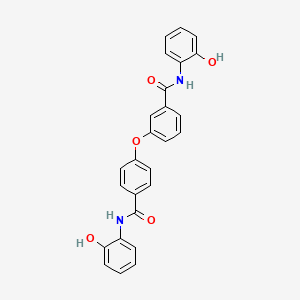 molecular formula C26H20N2O5 B3483667 N-(2-hydroxyphenyl)-3-(4-{[(2-hydroxyphenyl)amino]carbonyl}phenoxy)benzamide 