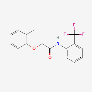 molecular formula C17H16F3NO2 B3483680 2-(2,6-dimethylphenoxy)-N-[2-(trifluoromethyl)phenyl]acetamide 