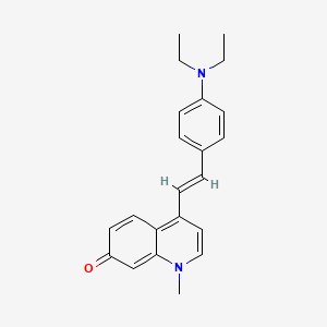 4-{2-[4-(diethylamino)phenyl]vinyl}-1-methyl-7(1H)-quinolinone