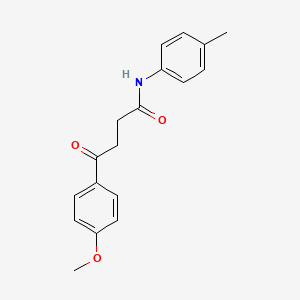 molecular formula C18H19NO3 B3483965 4-(4-methoxyphenyl)-N-(4-methylphenyl)-4-oxobutanamide 