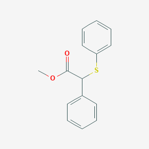 molecular formula C15H14O2S B3484023 methyl phenyl(phenylthio)acetate 