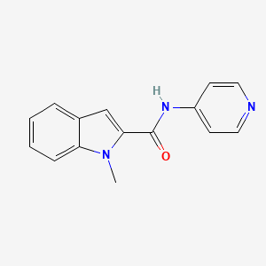molecular formula C15H13N3O B3484027 1-methyl-N-4-pyridinyl-1H-indole-2-carboxamide CAS No. 62289-87-6