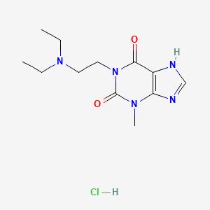 1-[2-(diethylamino)ethyl]-3-methyl-3,7-dihydro-1H-purine-2,6-dione hydrochloride