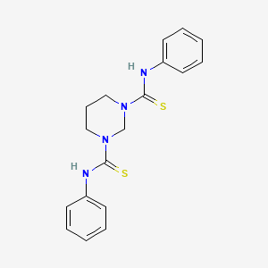 molecular formula C18H20N4S2 B3484041 N,N'-diphenyldihydro-1,3(2H,4H)-pyrimidinedicarbothioamide CAS No. 89224-51-1