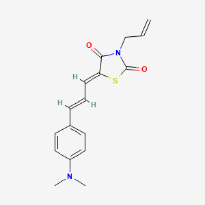 molecular formula C17H18N2O2S B3484111 3-allyl-5-{3-[4-(dimethylamino)phenyl]-2-propen-1-ylidene}-1,3-thiazolidine-2,4-dione 