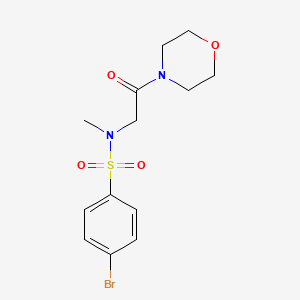 molecular formula C13H17BrN2O4S B3484180 4-bromo-N-methyl-N-[2-(4-morpholinyl)-2-oxoethyl]benzenesulfonamide 