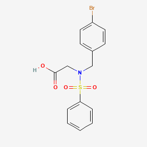 N-(4-bromobenzyl)-N-(phenylsulfonyl)glycine