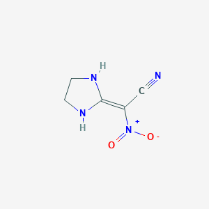 molecular formula C5H6N4O2 B3484310 2-imidazolidinylidene(nitro)acetonitrile 