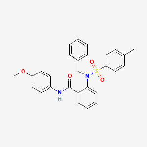 molecular formula C28H26N2O4S B3484318 2-{benzyl[(4-methylphenyl)sulfonyl]amino}-N-(4-methoxyphenyl)benzamide 