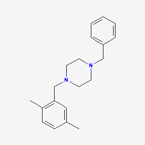 molecular formula C20H26N2 B3484333 1-benzyl-4-(2,5-dimethylbenzyl)piperazine 