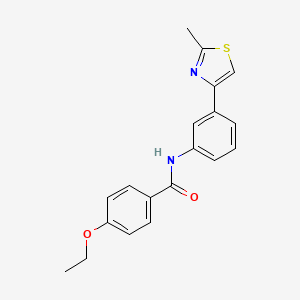 molecular formula C19H18N2O2S B3484473 4-ethoxy-N-[3-(2-methyl-1,3-thiazol-4-yl)phenyl]benzamide 