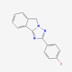 molecular formula C15H10FN3 B3484491 2-(4-fluorophenyl)-5H-[1,2,4]triazolo[5,1-a]isoindole 