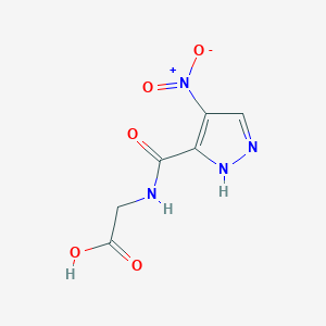 molecular formula C6H6N4O5 B3484511 N-[(4-nitro-1H-pyrazol-3-yl)carbonyl]glycine 