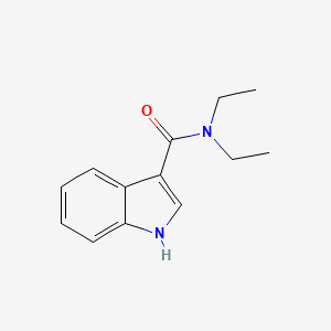 molecular formula C13H16N2O B3484534 N,N-diethyl-1H-indole-3-carboxamide 